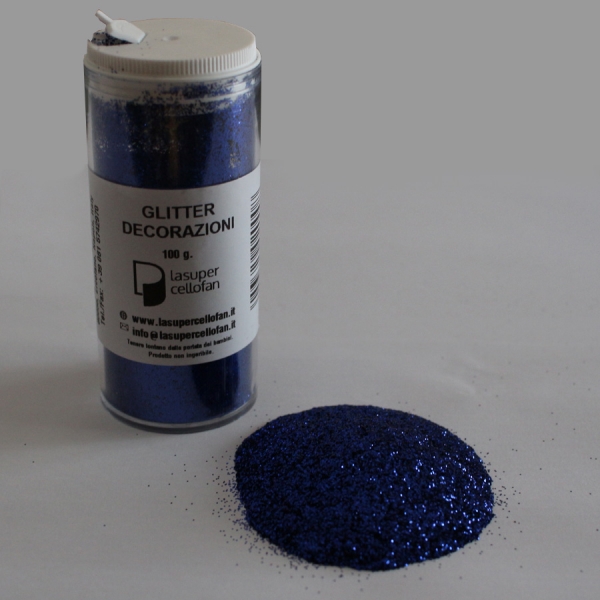 Glitter per decorazioni floreali - Blu