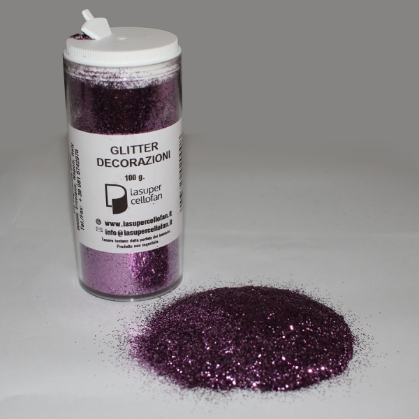 Glitter Rosa - Per decorazioni floreali - vernici - cosmetica